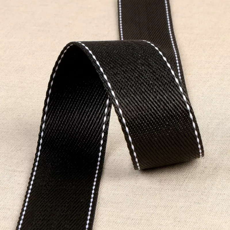 Sangle point sellier, 35mm, noir