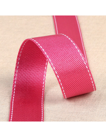 Sangle point sellier, 35mm, rose fuchsia