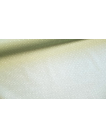 Coton enduit, pois, vert clair