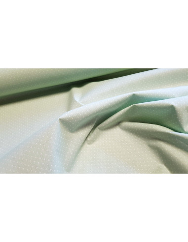 Coton enduit, pois, vert clair