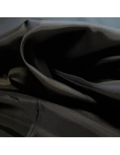 Tissu, Doublure Pongé Antistatique, Noir Intense, Laize 150 cm, 100% Acétate 2