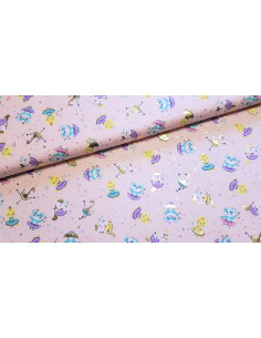 Jersey de coton, dancing party rose