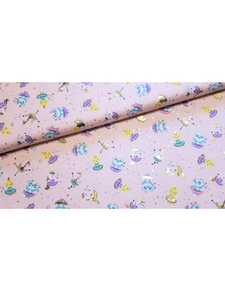 Jersey de coton, dancing party rose