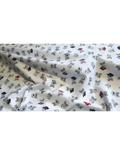 Popeline de coton, crânes 2