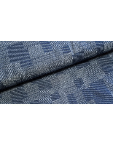 Coton piqué, patchwork jean