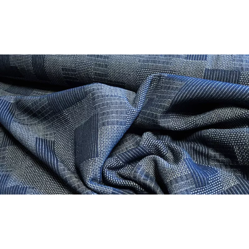 Coton piqué, patchwork jean