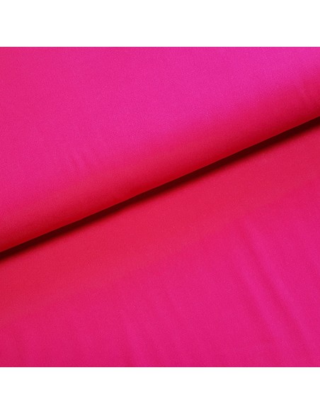 Tissu, Viscose Unie Stretch, Rose Fuchsia, Laize 140 cm, 97% Viscose 3% Elasthanne