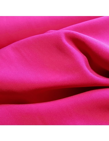 Tissu, Viscose Unie Stretch, Rose Fuchsia, Laize 140 cm, 97% Viscose 3% Elasthanne