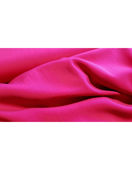 Viscose unie stretch, rose fuchsia