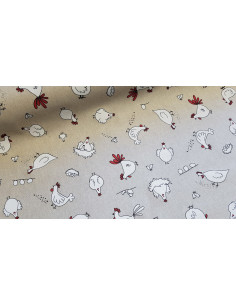 Demi-natté, aspect lin, les poules 2