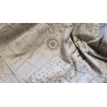 Demi-natté, aspect lin, carte de la mer méditerranée