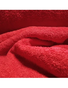 Tissu, Éponge, Rouge, Laize 140 cm, 100% Coton 2