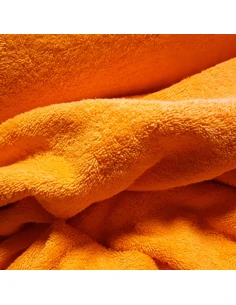 Tissu, Éponge Uni, Orange Vif, Laize 140 cm, 100% Coton 2