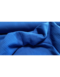 Double gaze unie, bleu roi 2