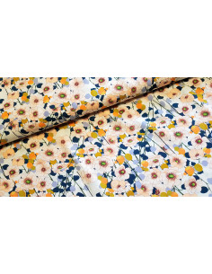 Viscose imprimée, fleurs