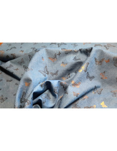 Coton chambray, papillons 2