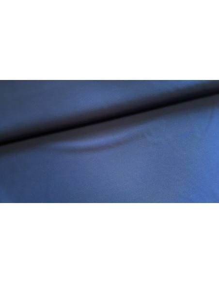 Sergé microfibre, stretch, bleu marine