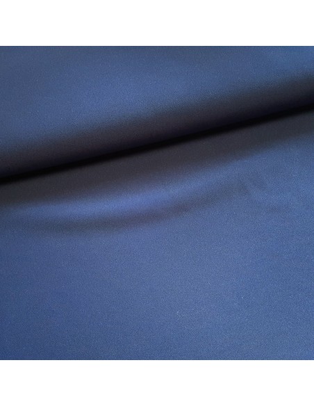 Tissu, Sergé Microfibre Stretch, Bleu Marine, Laize 145 cm, 94% Polyester 6% Élasthanne