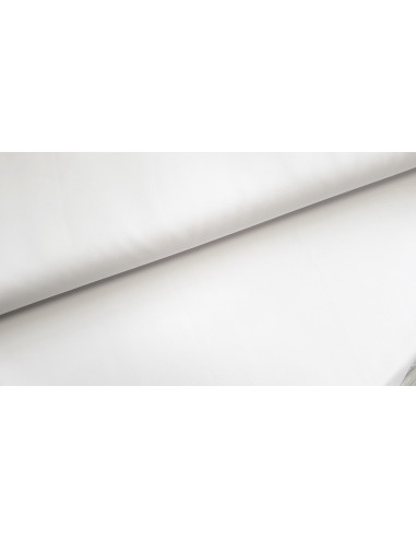 Sergé microfibre, stretch, blanc