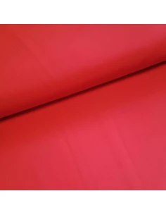 Tissu, Sergé Microfibre Stretch, Rouge Intense, Laize 145 cm, 94% Polyester 6% Élasthanne