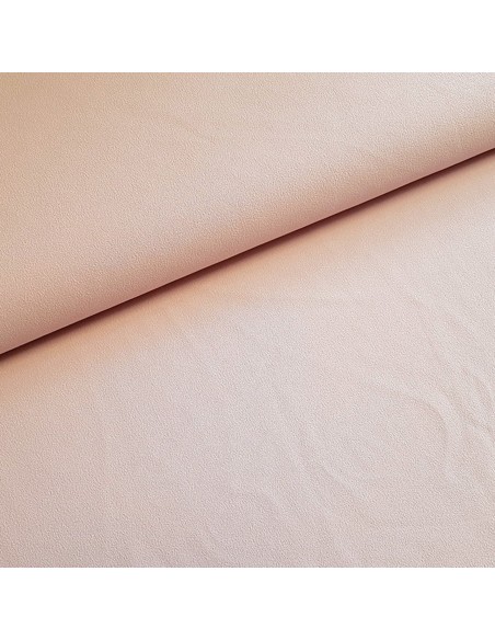 Tissu, Crêpe Léger Uni, Rose Poudré, Laize 147 cm, 100% Polyester 169g/m²