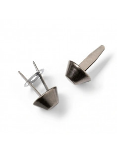 Patins à clouer pour sacs, 15mm, vieux argent 2