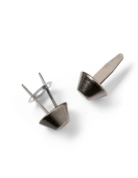 Patins à clouer pour sacs, 15mm, vieux argent