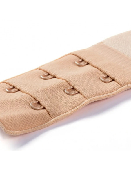 Rallonge attache de soutien-gorge, crochet 3x2, 40mm, couleur chair