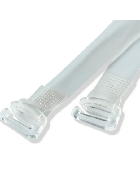 Maintien bretelles soutien-gorge, 10mm, transparent