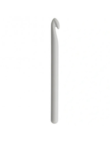 Crochet pour laine sans manche, 14cm, Ø10mm, gris