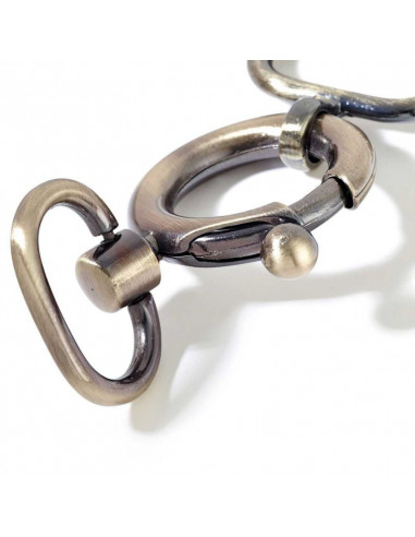 Boucle de ceinture à clip, 35x105mm, laiton