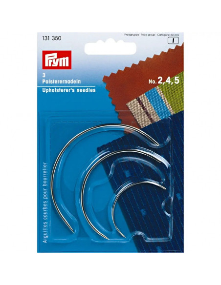 Aiguilles courbes pour bourrelier, assorties