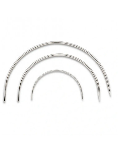 Aiguilles courbes pour bourrelier, assorties