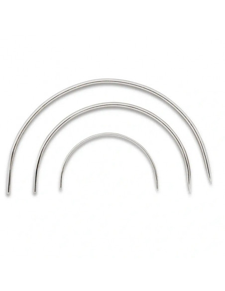 Aiguilles courbes pour bourrelier, assorties