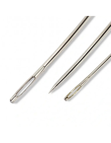 Aiguilles courbes pour bourrelier, assorties