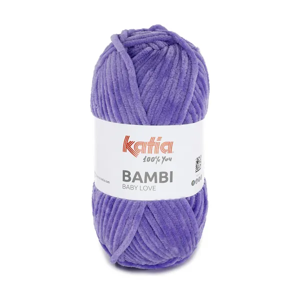 Pelote de laine Katia Bambi, violet
