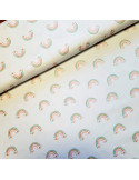 Tissu, Popeline de Coton Arc-en-ciel Glitter, Multicolore, Laize 150 cm, 100% Coton 110g/m²