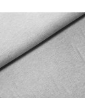 Tissu, Jersey de Coton Uni, Gris Chiné, Laize 145 cm, Coton Stretch Oeko-Tex