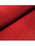 Tissu, Éponge de Bambou Doudou Double Face, Rouge, Laize 150 cm, 60% Bambou 250g/m²