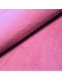 Tissu, Éponge de Bambou Doudou, Rose Fuchsia, Laize 150 cm, 60% Bambou