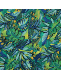 Tissu, Mousseline Cachemire Fleuri, Multicolore, Laize 145 cm, 100% Polyester 70g/m²