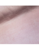 Tissu, Velours Larges Côtes Uni, Rose, Laize 142 cm, 100% Coton 397.6g/m²