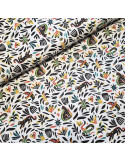 Tissu, Cretonne de Coton Yucatan, Multicolore, Laize 150 cm, 100% Coton