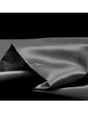 Tissu, Doublure Satin Unie, Gris Moyen, Laize 150 cm, 100% Polyester