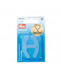 Clip maintien bretelles soutien-gorge, Prym, Transparent mat, 20 mm, Plastique