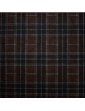 Tissu, Jersey Milano Carreaux, Marrons, Laize 150 cm, Polyester Viscose Spandex Oeko-Tex