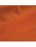 Tissu, Velours Larges Côtes Uni, Orange, Laize 142 cm, 100% Coton 398g/m²