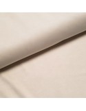 Tissu, Suédine Scuba Unie, Écru, Laize 150 cm, 95% Polyester 5% Spandex