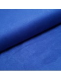 Tissu, Suédine Scuba Unie, Bleu Roi, Laize 145 cm, 95% Polyester 5% Spandex