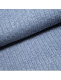 Tissu, Jersey Maille Uni Lurex, Bleu Scintillant, Laize 140 cm, Viscose Polyester Lurex Stretch